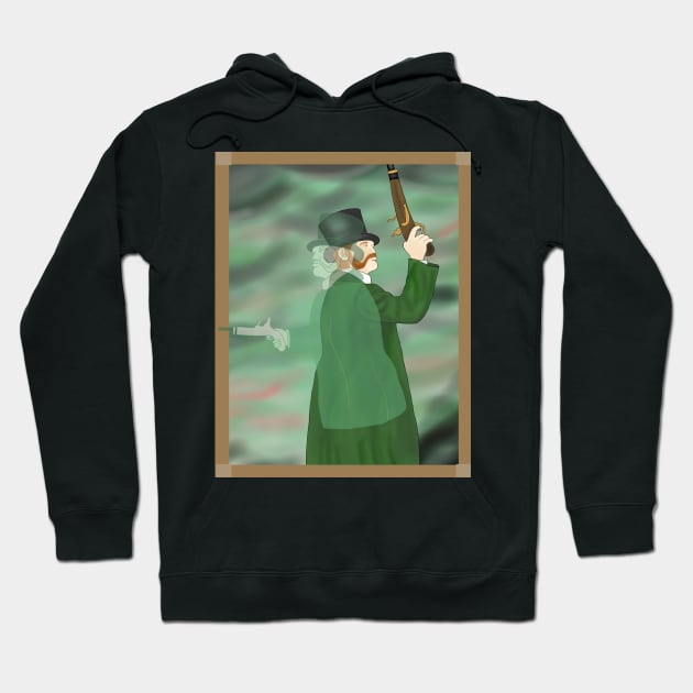 Dueling Ghosts 2- Haunted Mansion Hoodie by tesiamarieart